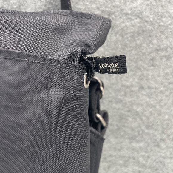 JACK GOMME Black Crossbody Messenger Sling Bag Damaged See Pictures - Picture 2 of 14